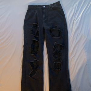 Large shein jeans, used but in excellent condition.